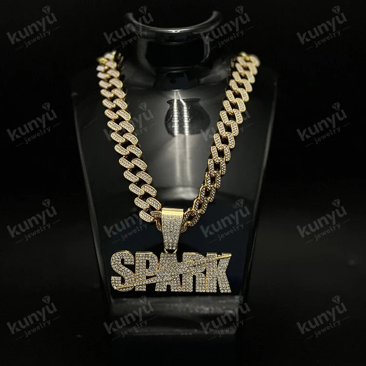 Cuban Link Hip Hop hängsmycke