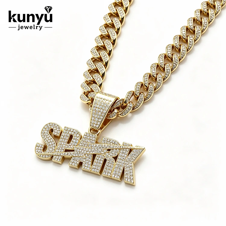 Cuban Link Hip Hop hängsmycke