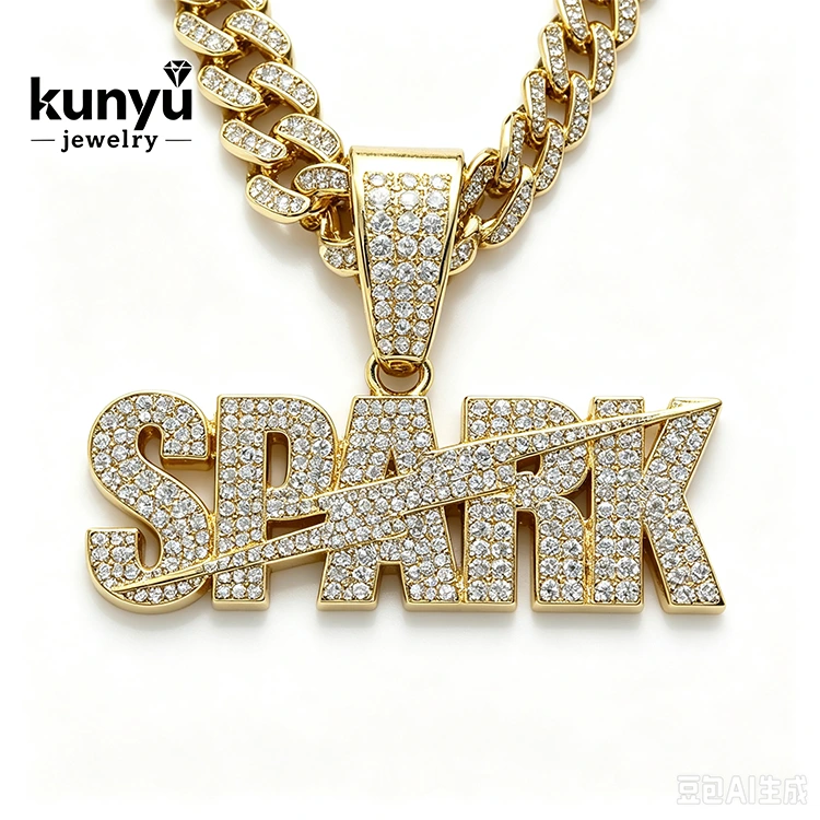Cuban Link Hip Hop hängsmycke