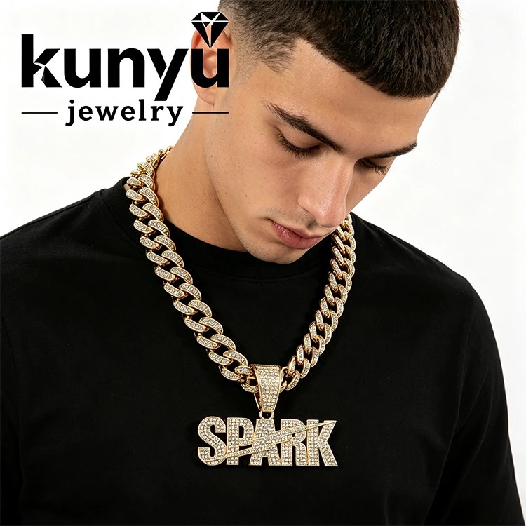 Cuban Link Hip Hop hängsmycke