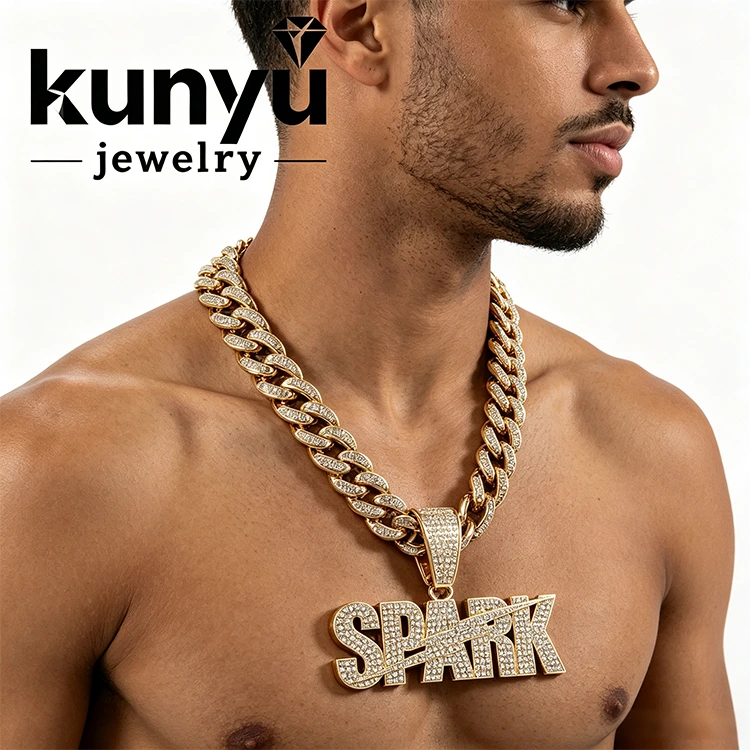 Cuban Link Hip Hop hängsmycke