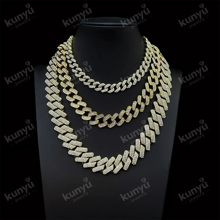 Guldpläterat Hip Hop halsband Guldpläterat Hip Hop halsband